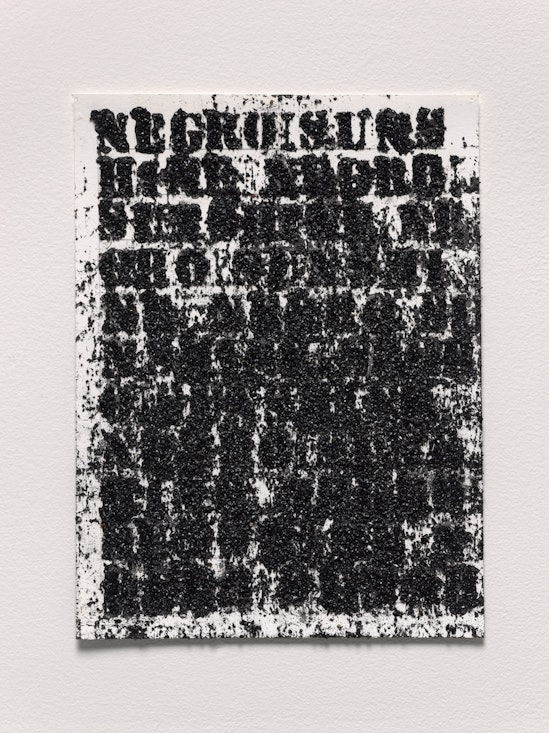Glenn Ligon, Study for Negro Sunshine #140, 2023