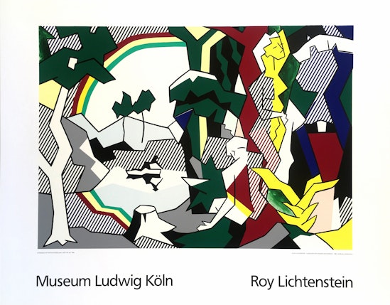 Roy Lichtenstein, Landscape with Figures and Rainbow, 1980, 1989