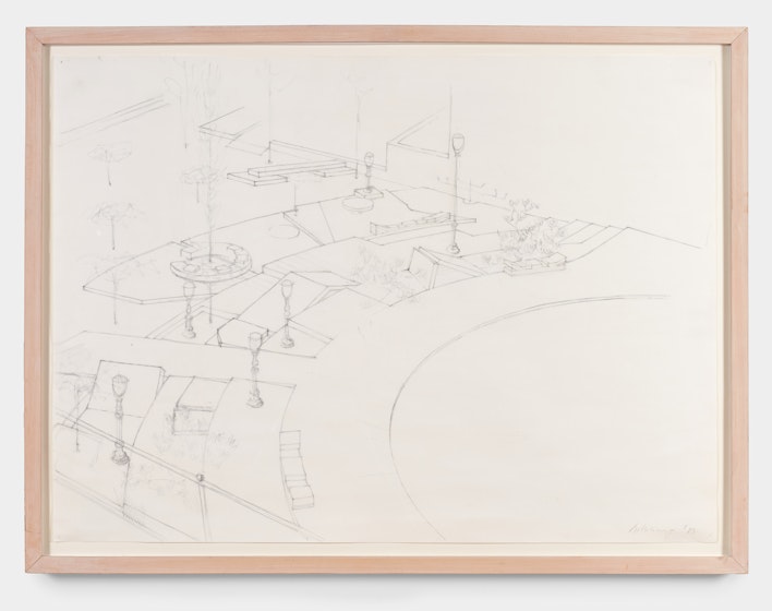 Study for West Thames Street Park, Richard Artschwager, 1987