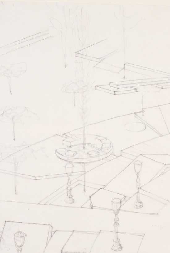 Richard Artschwager, Study for West Thames Street Park, 1987