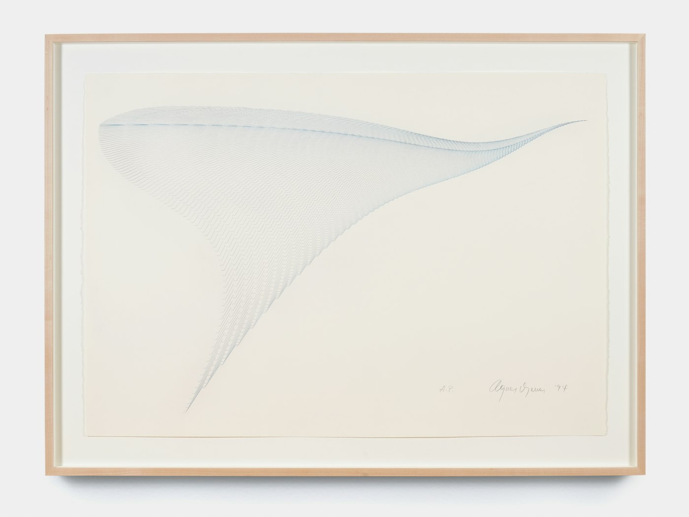 Agnes Denes, From the Restless Pyramids series: The Pyramid Suite: Flying Bird Pyramid - A Space Station, 1994