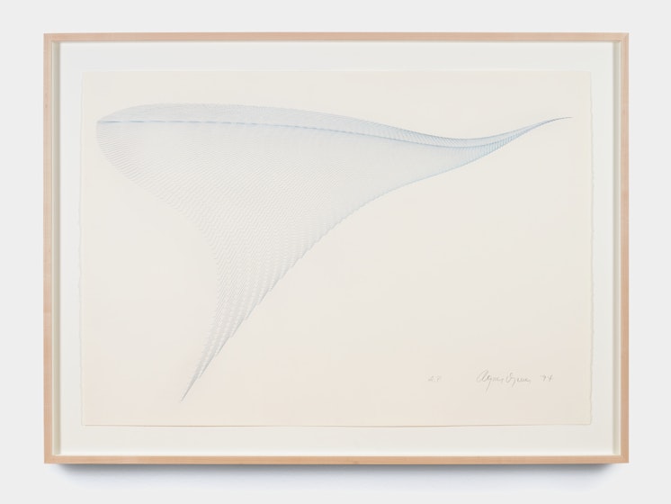 From the Restless Pyramids series: The Pyramid Suite: Flying Bird Pyramid - A Space Station, Agnes Denes, 1994