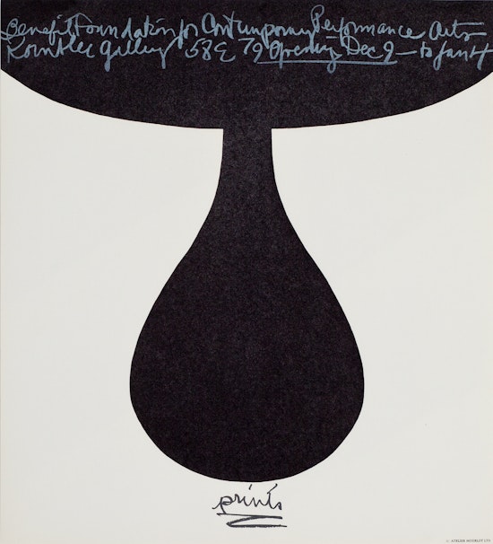 Claes Oldenburg, Prints: To Benefit the Foundation for Contemporary Performance Arts (Punching Bag), 1967