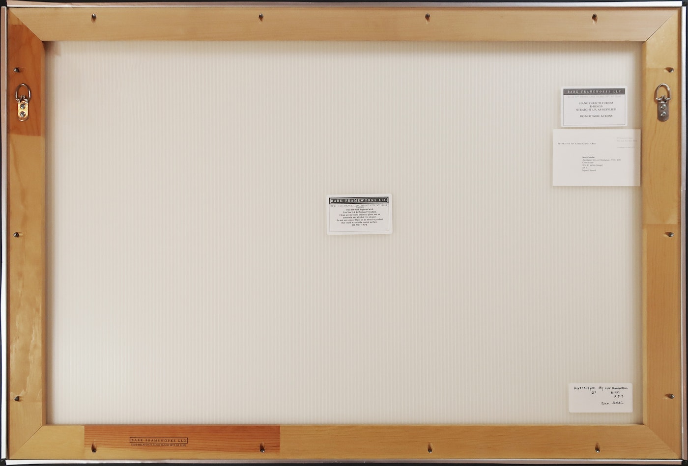 Nan Goldin, Apocalyptic Sky over Manhattan, NYC, 2001