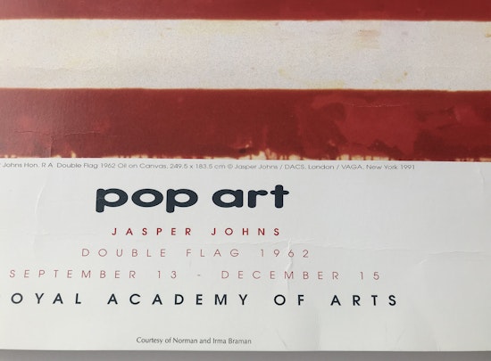 Jasper Johns, Pop Art (Double Flag, 1962), 1991