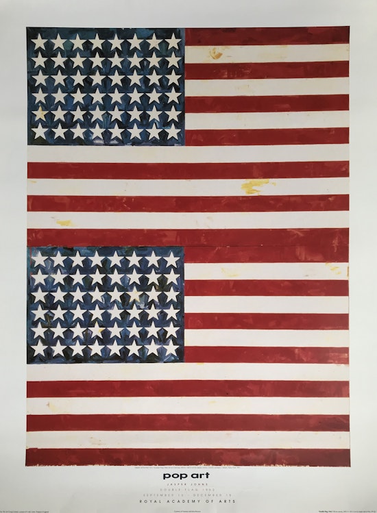 Jasper Johns, Pop Art (Double Flag, 1962), 1991