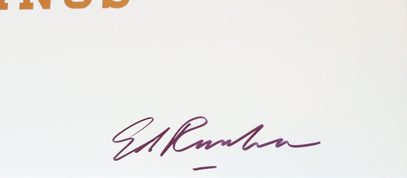 Ed Ruscha, Gal Chews Same Gum Since 1963, 2014