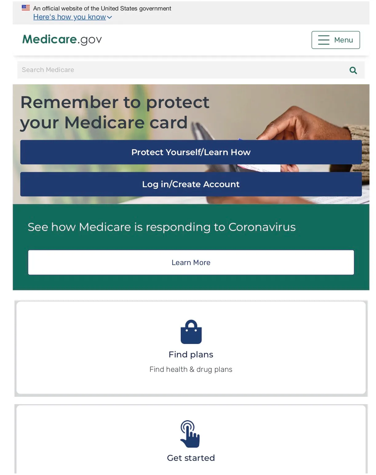Improving user experience with a redesigned Medicare.gov.