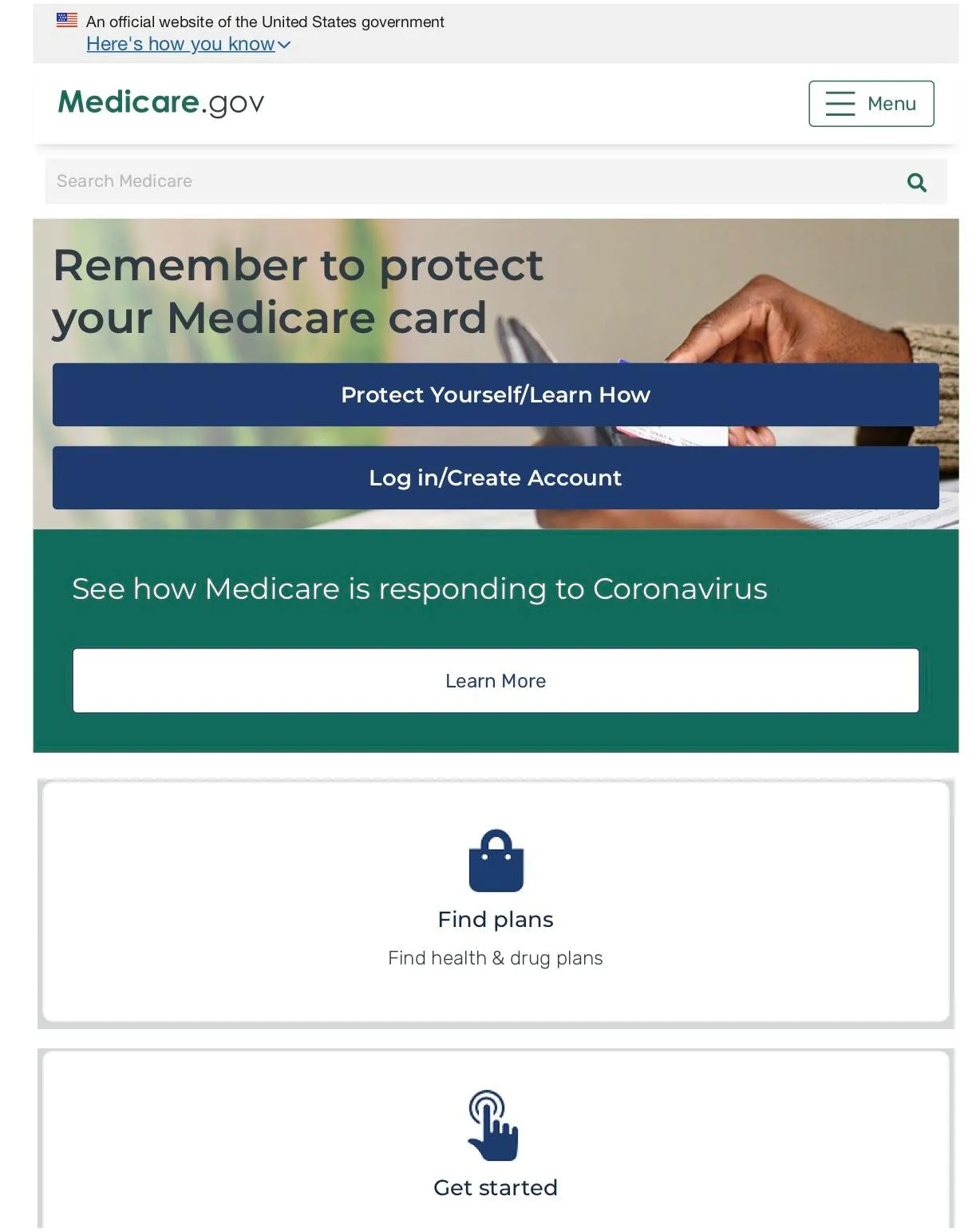 Improving user experience with a redesigned Medicare.gov.