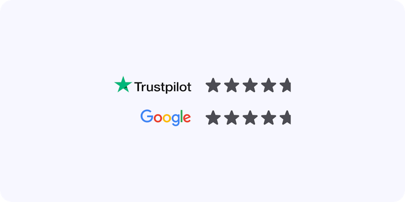 Trustpilot and Google reviews