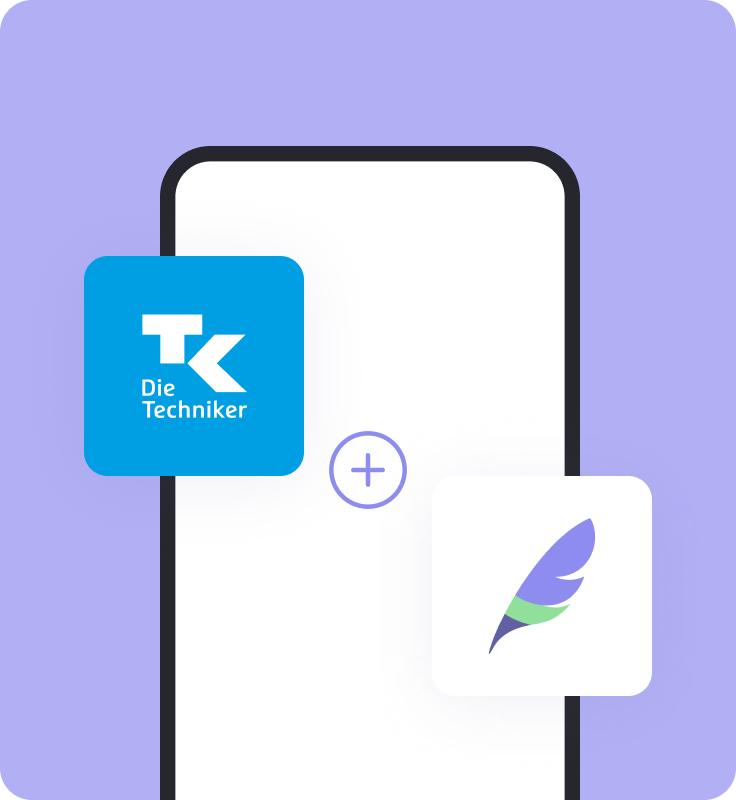 TK and Feather logos