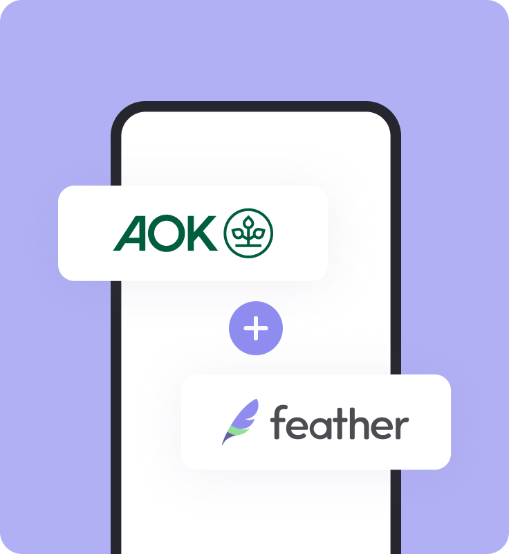 AOK and Feather logos