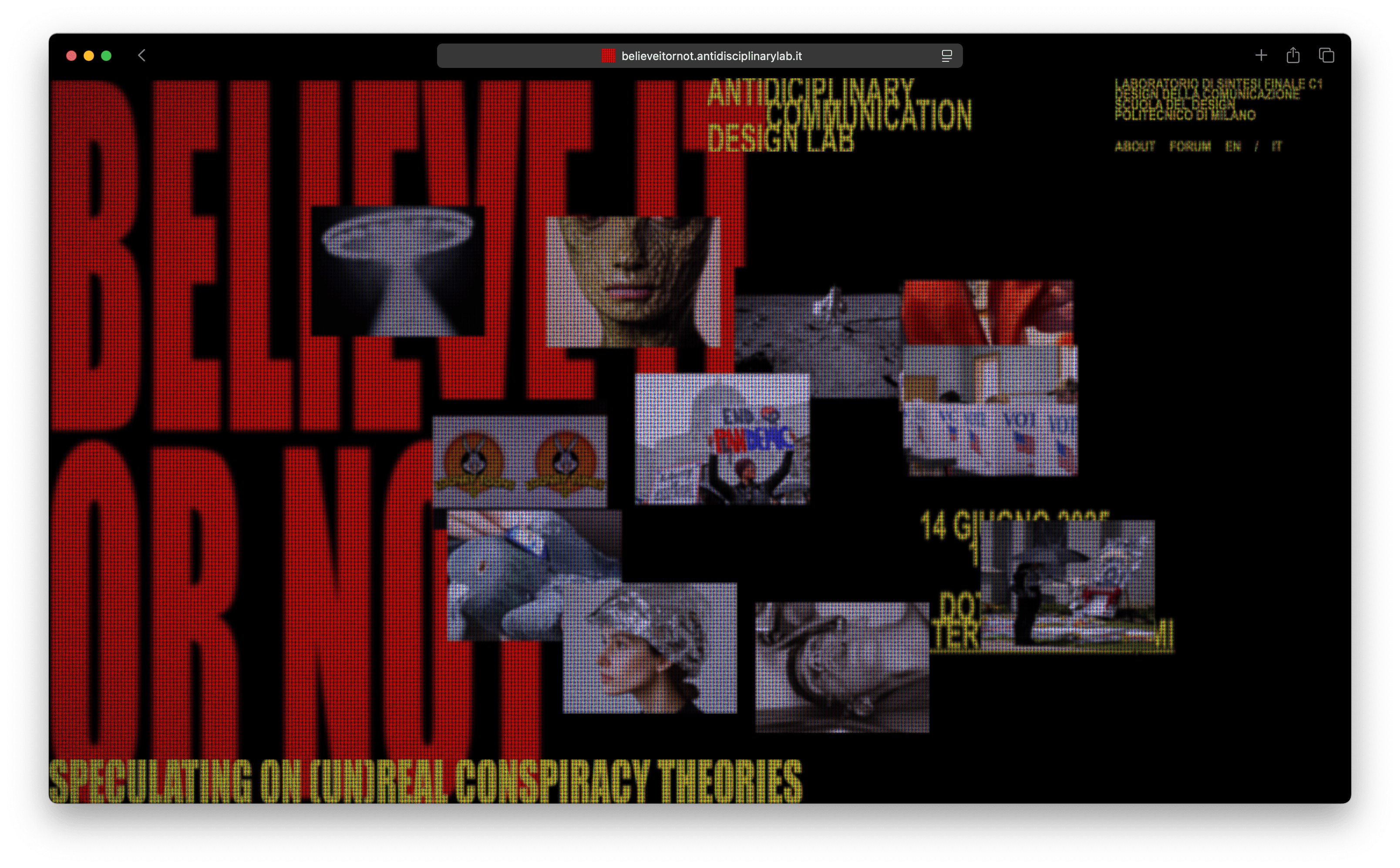 Believe it or not homepage