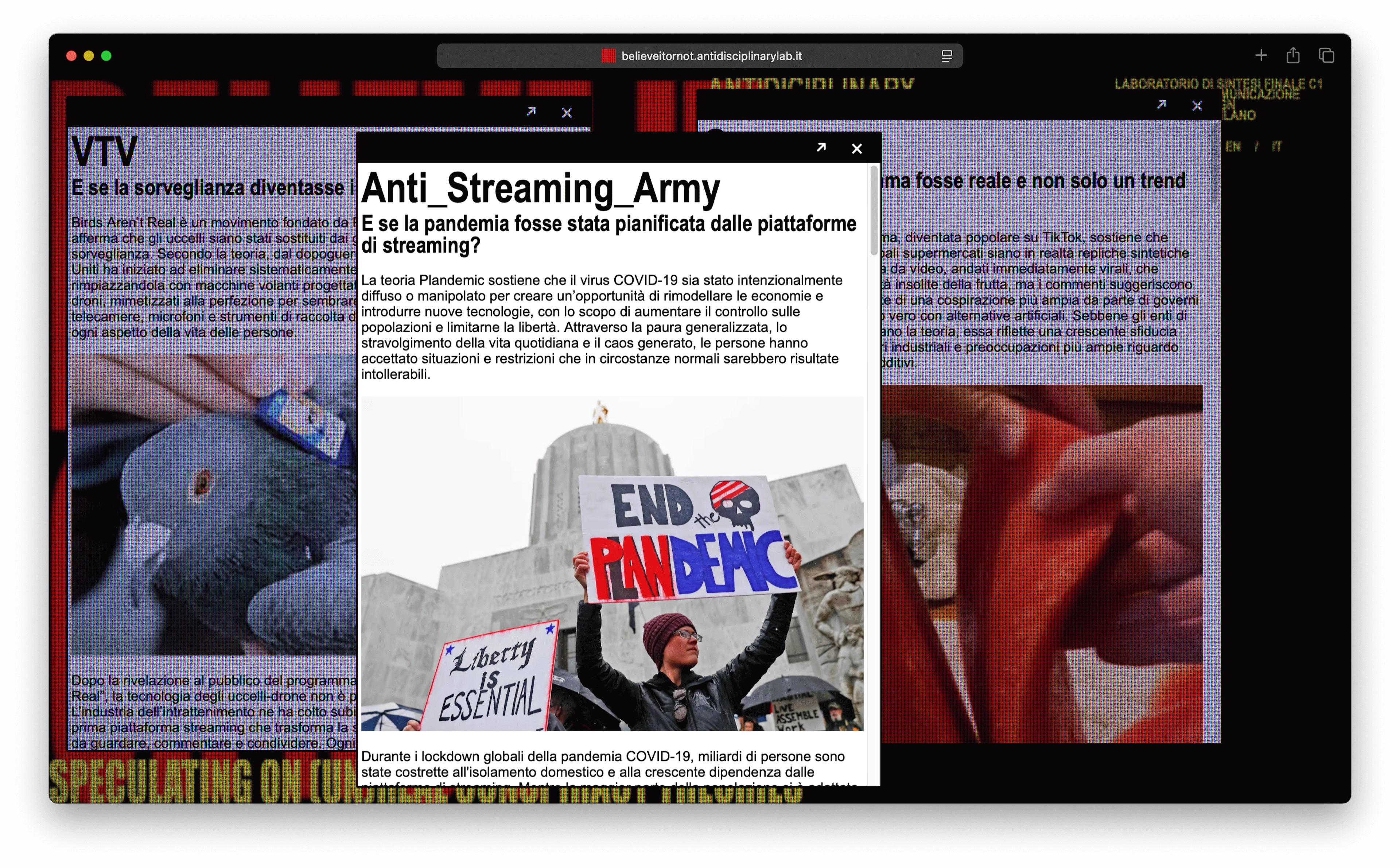 Believe it or not projects popup