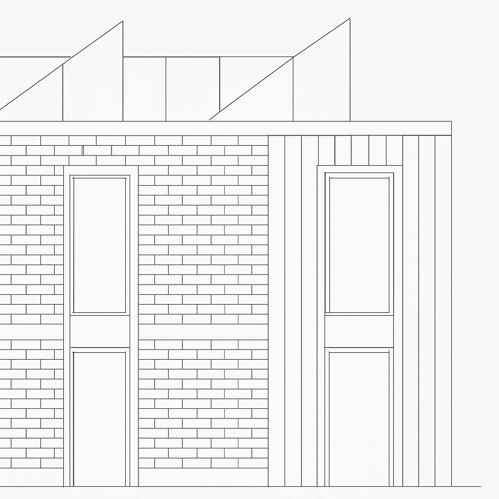 fenestra elevation linework cad drawing