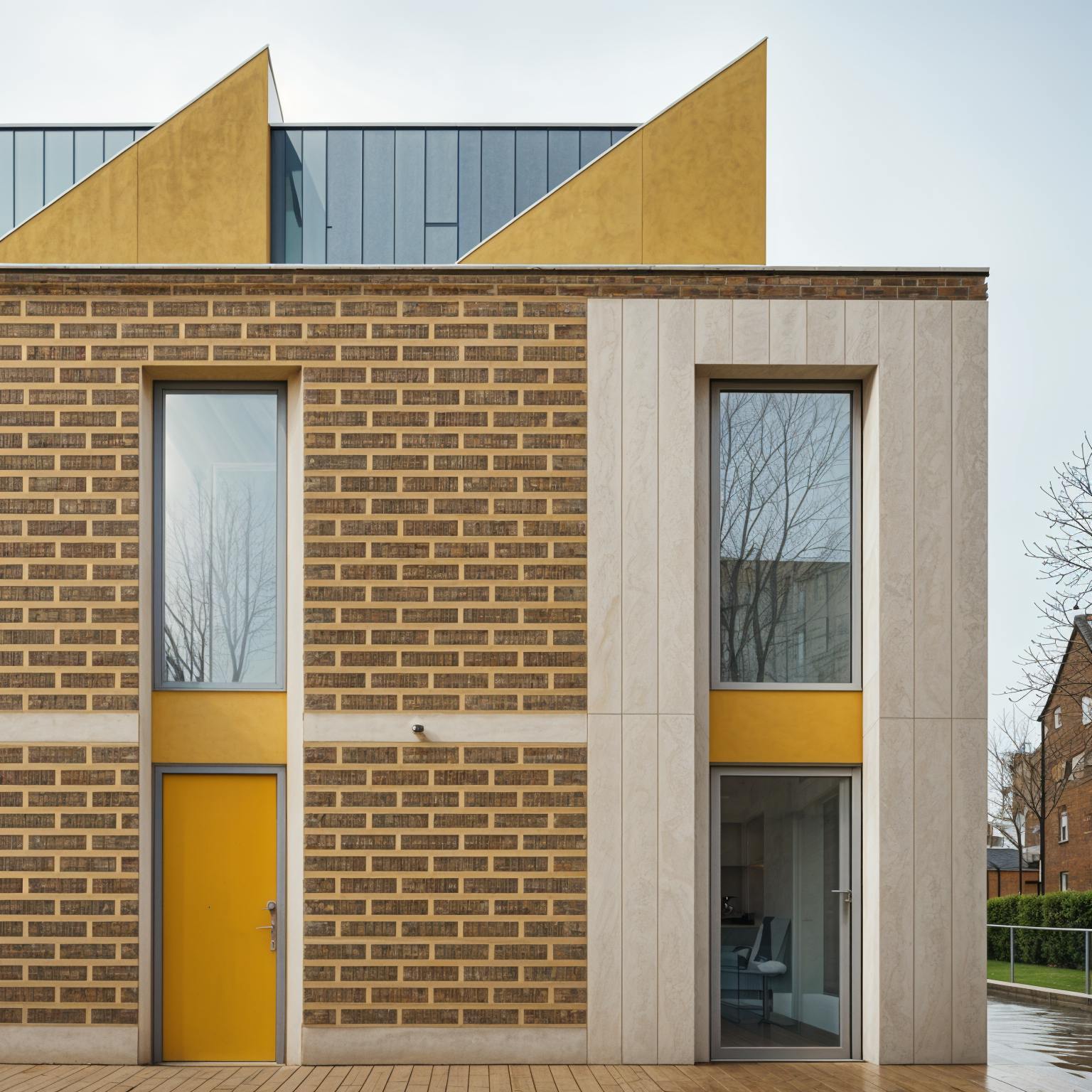 Orange Brick facade London