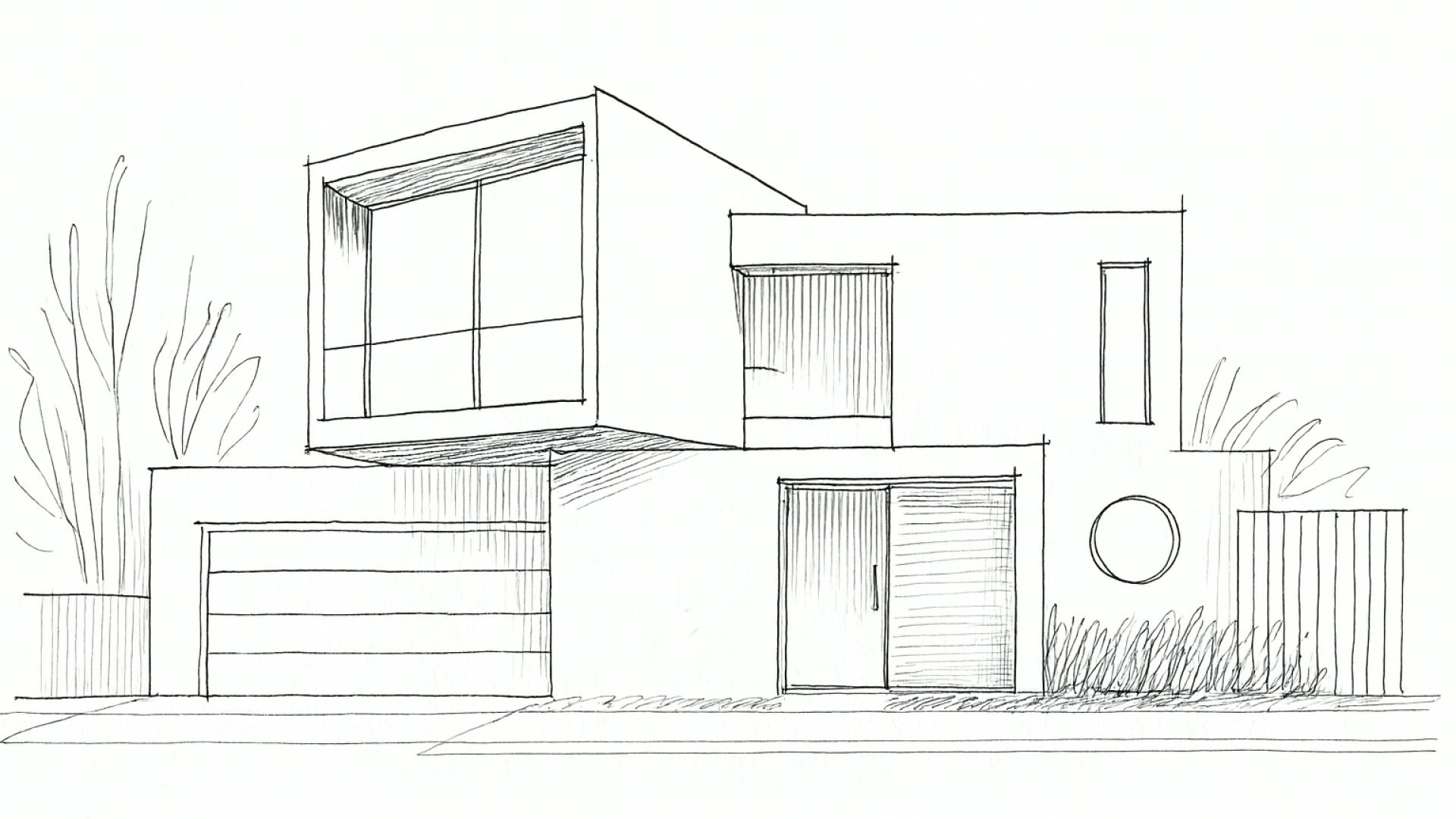 Sketch home modern