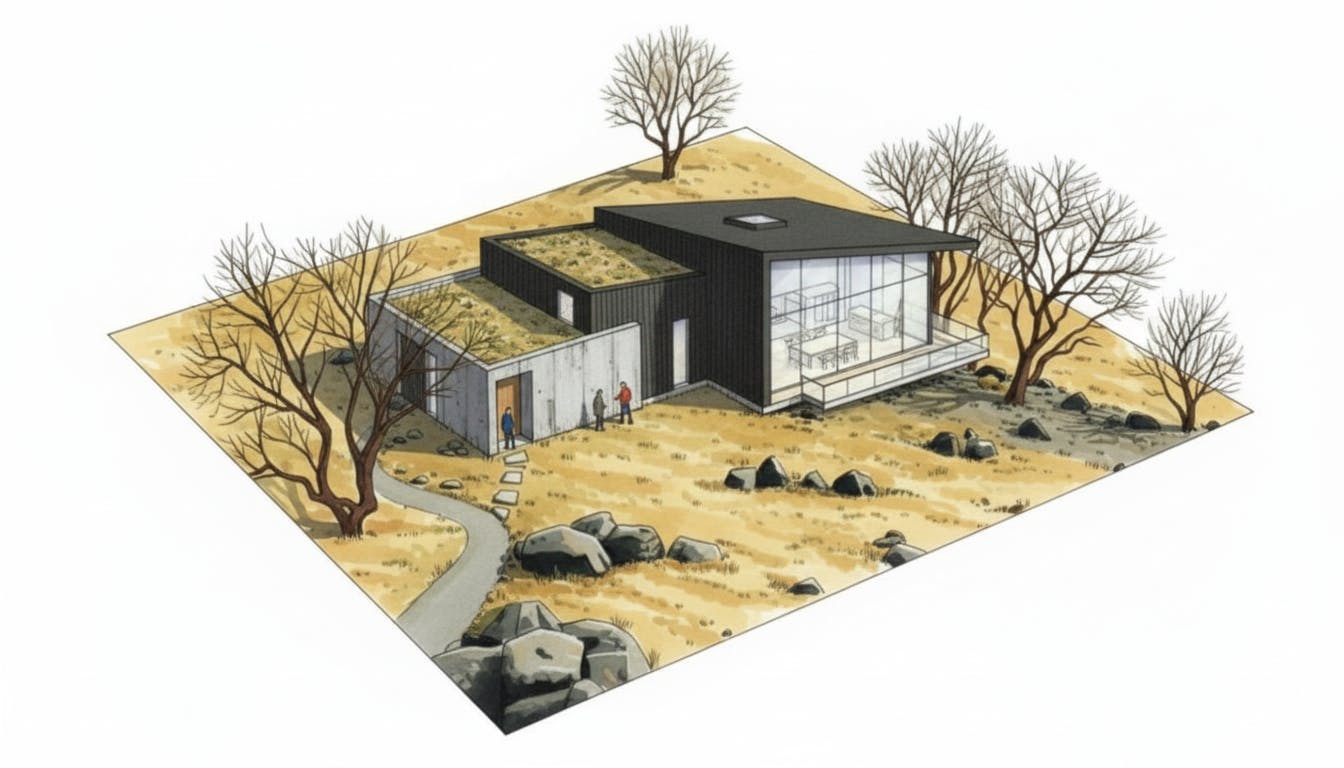 architecture axonometric illustration