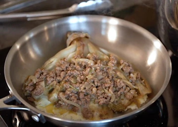 Omelette d'aubergine et haché Féroce — étape 8