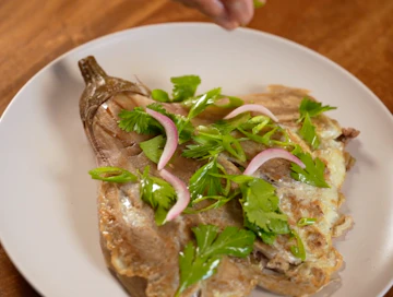 Omelette d'aubergine et haché Féroce — étape 11