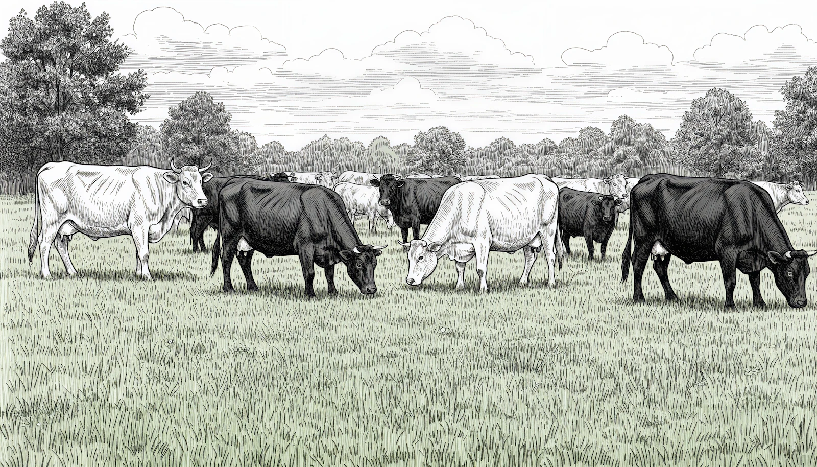 Vache au pâturage