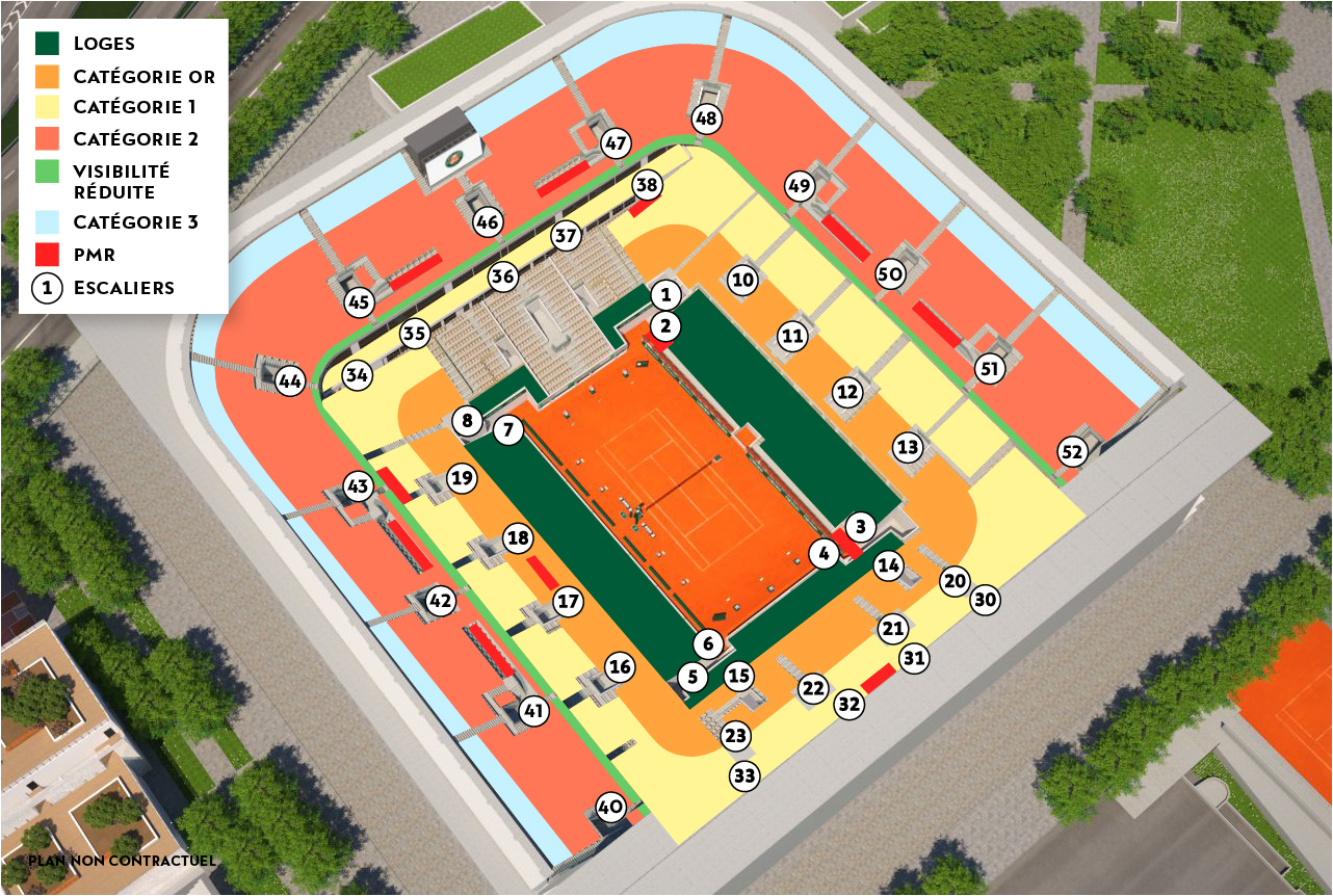 French Open Stadium Seating Chart