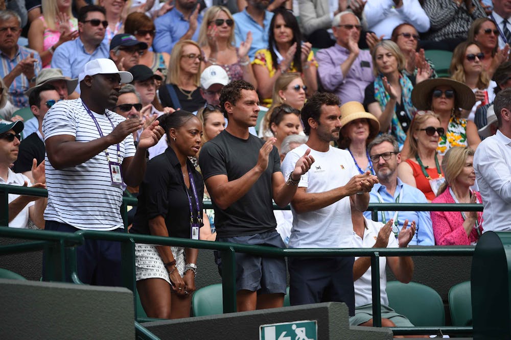 Cori Gauff's box at Wimbledon 2019
