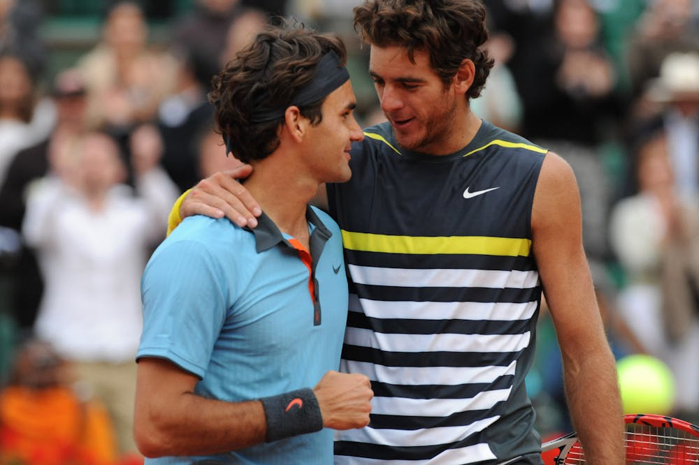 Roger Federer Juan Martin del Potro Roland-Garros 2009.
