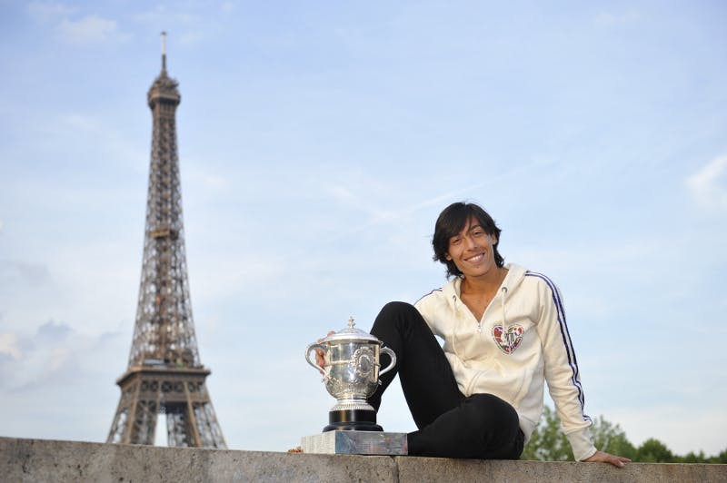 Francesca Schiavone Roland-Garros 2010 Paris tour Eiffel.