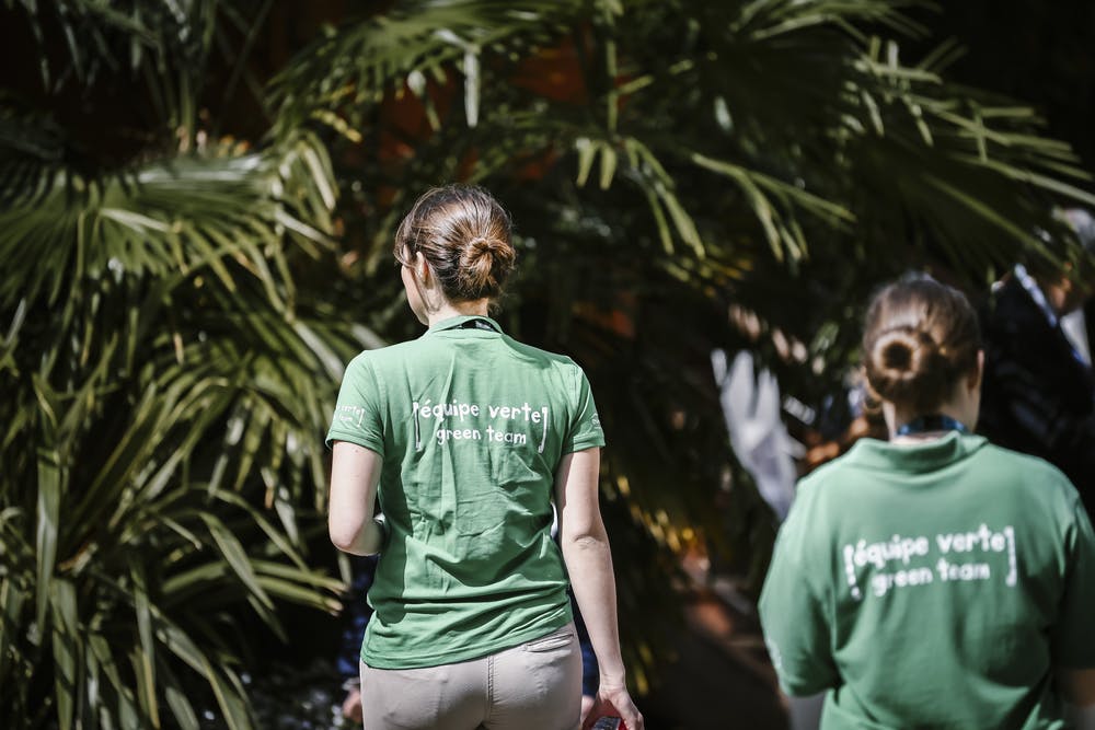 Développement durable - équipe verte - Roland-Garros 2019
