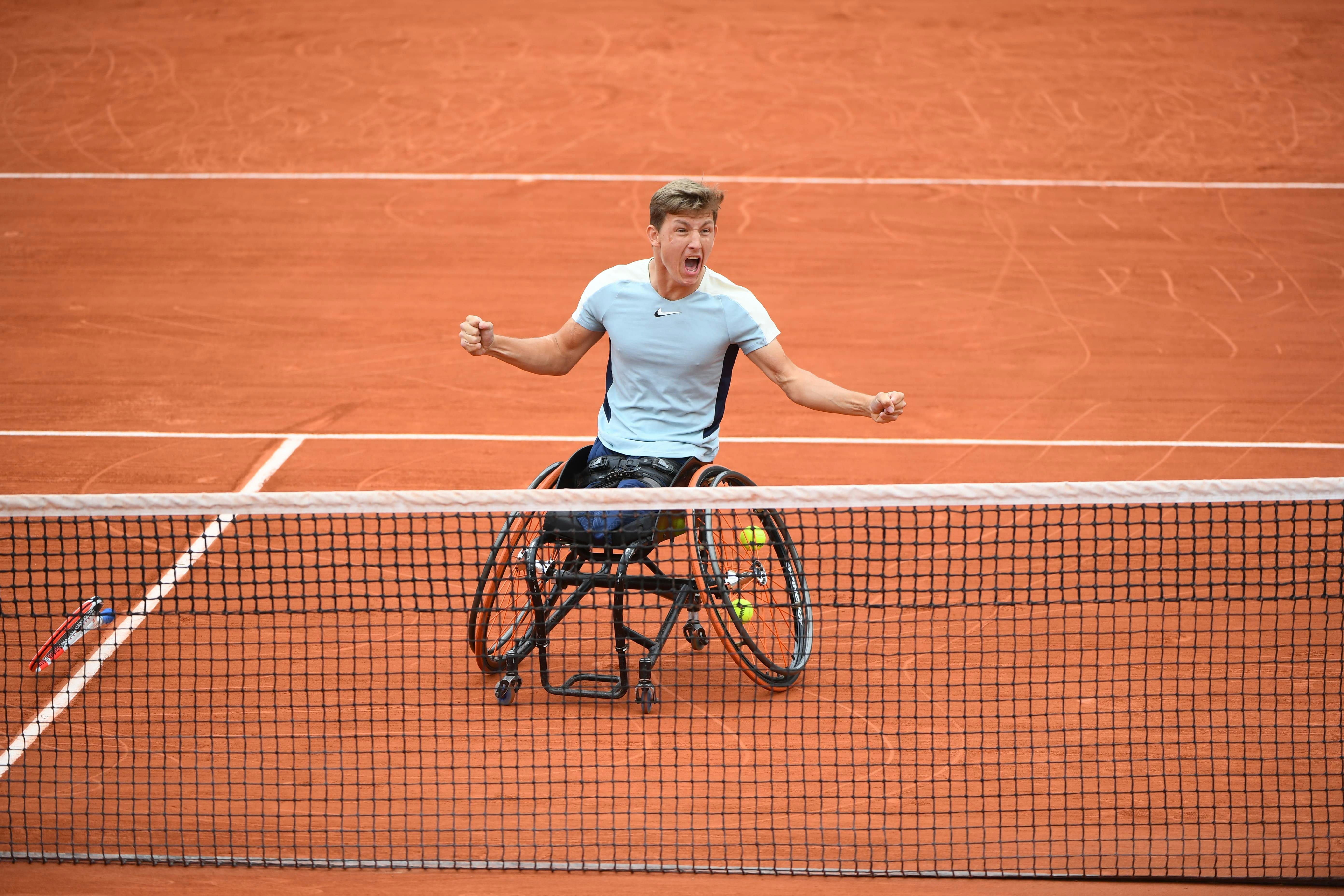 Niels Vink, final, dobles, quads, Roland-Garros 2022