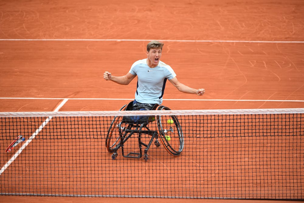Niels Vink, finale, double, quad, Roland-Garros 2022
