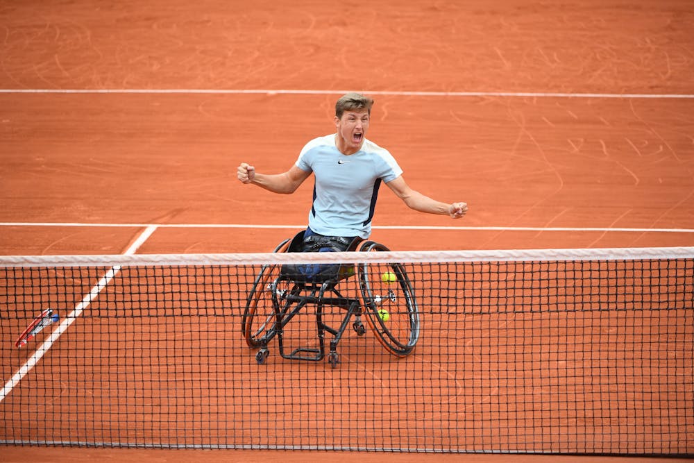 Niels Vink, finale, double, quad, Roland-Garros 2022
