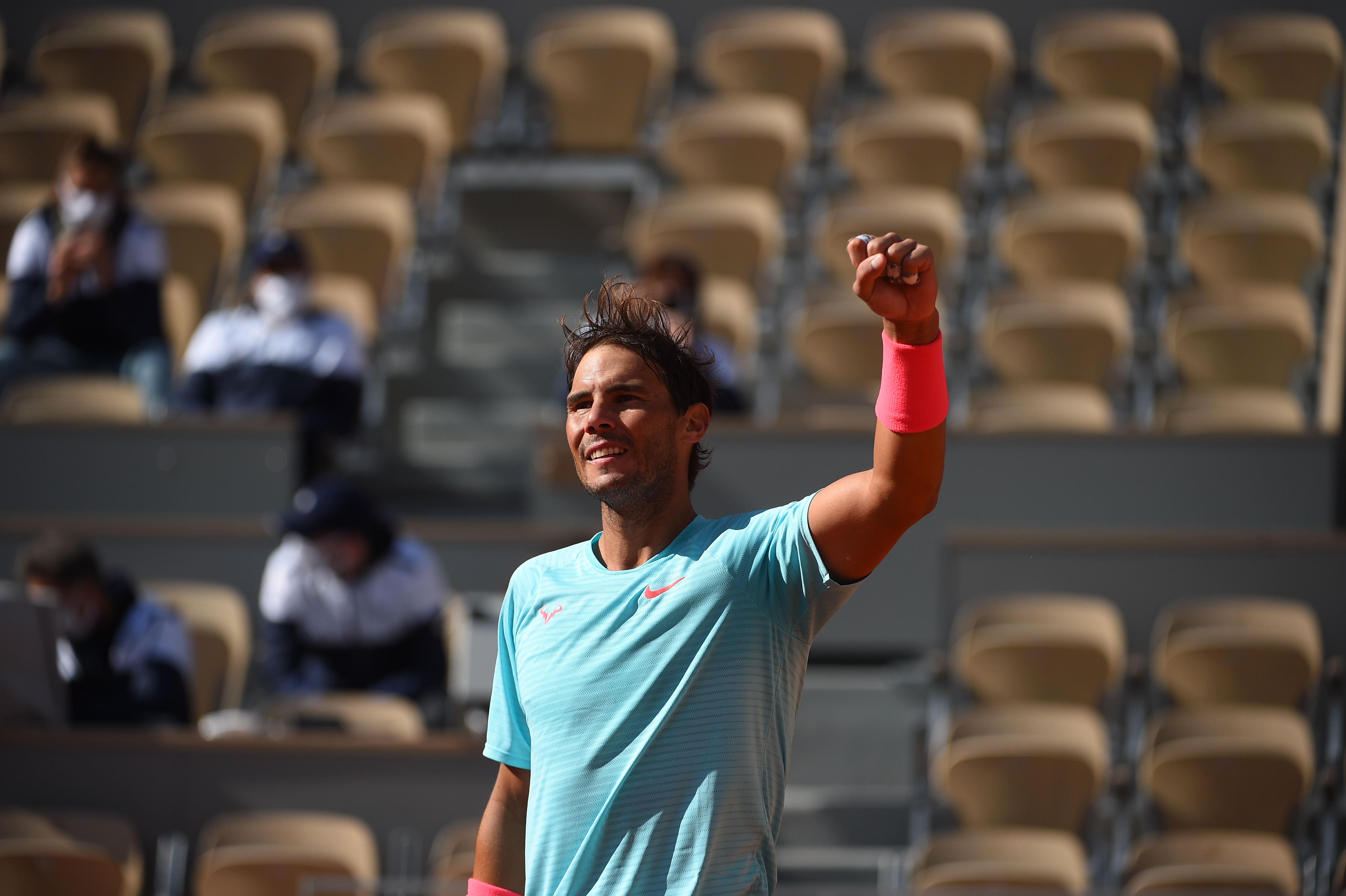 Rafael Nadal after his victory against Korda at 4th round / Roland-Garros 2020