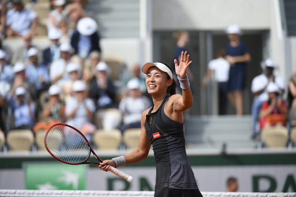 Qiang Wang 's joy Roland-Garros 2018