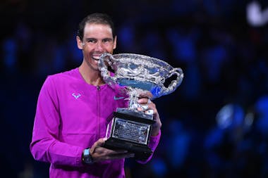 Rafael Nadal / Trophée Open d'Australie 2022