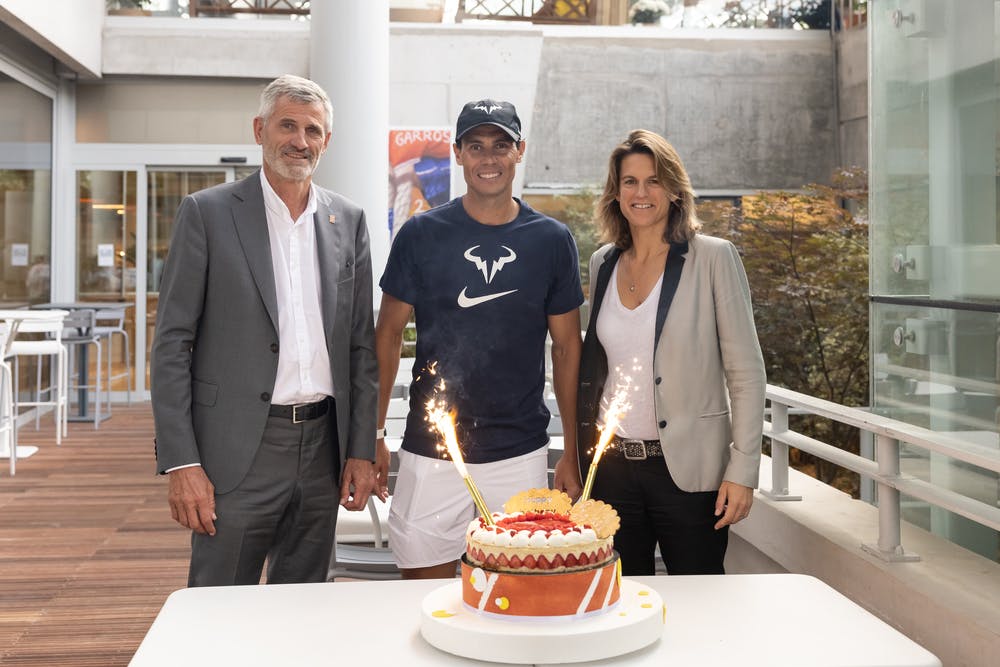 Rafael Nadal, Roland Garros 2022, 36th birthday, semi-final, Amelie Mauresmo, Gilles Moretton