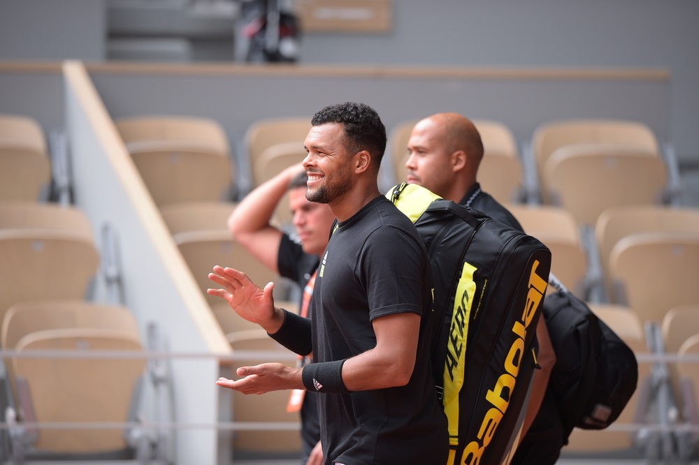 Jo-Wilfried Tsonga, Roland Garros 2022, practice