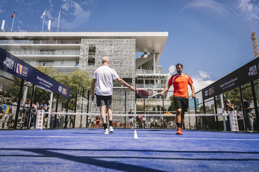 Thierry Omeyer & Robert Pires / Padel Roland-Garros 2022 Thierry Omeyer & Robert Pires / Padel Roland-Garros 2022