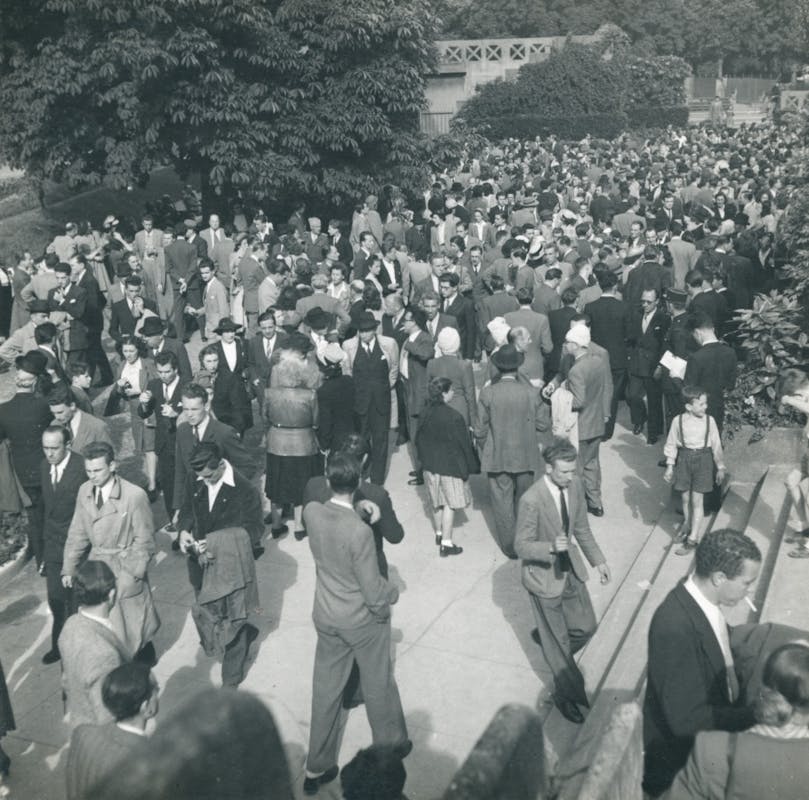 Stade Roland-Garros dans les années 1950.