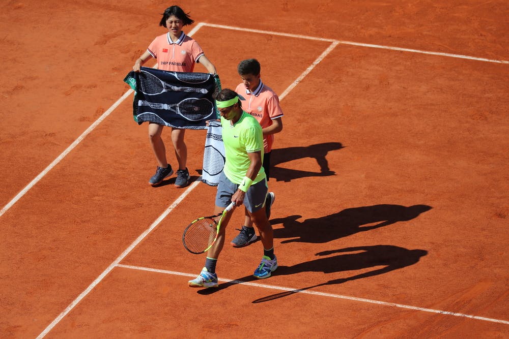 Ball kids with Rafael Nadal at Roland-Garros 2019