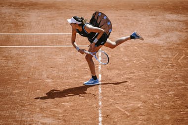 Garbine Muguruza Roland Garros 2019 first round against Taylor Townsend.