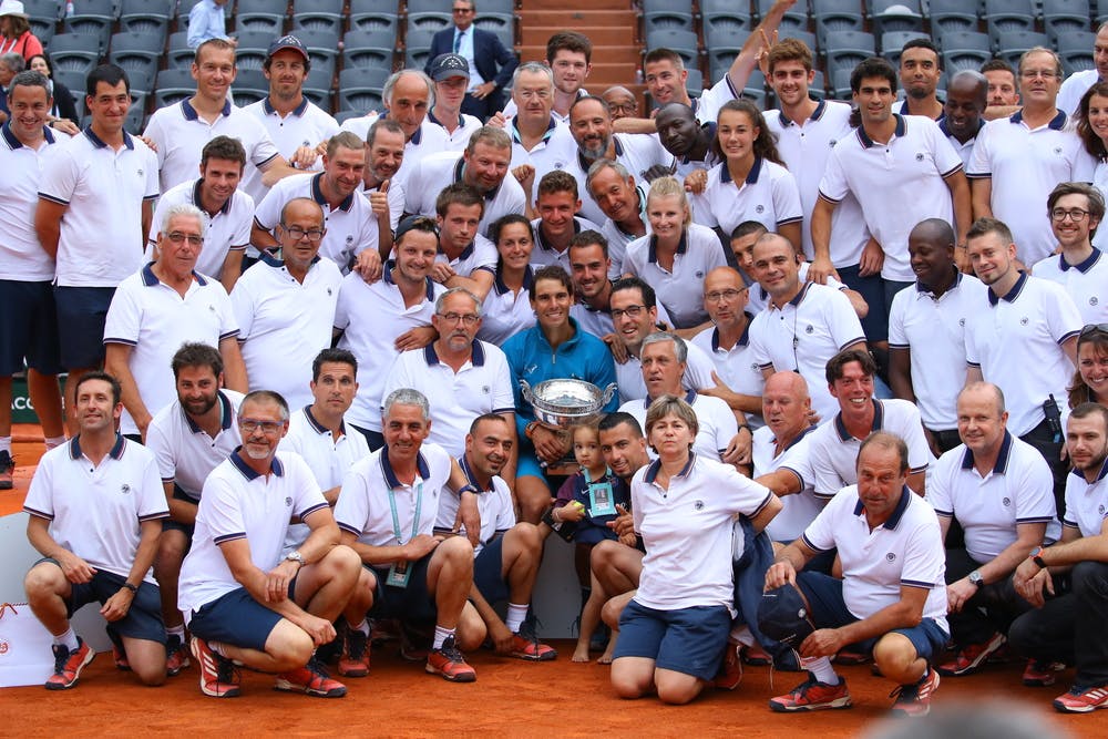 Rafael Nadal FFT staff Roland-Garros 2018