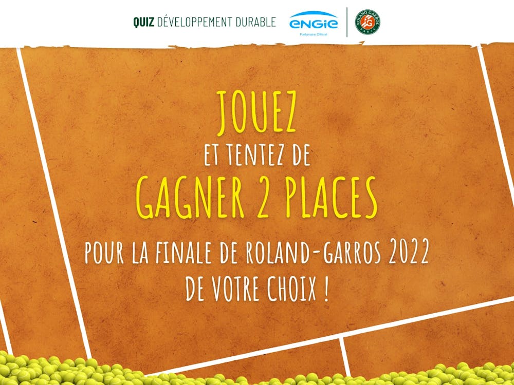 Quiz Roland-Garros Développement Durable