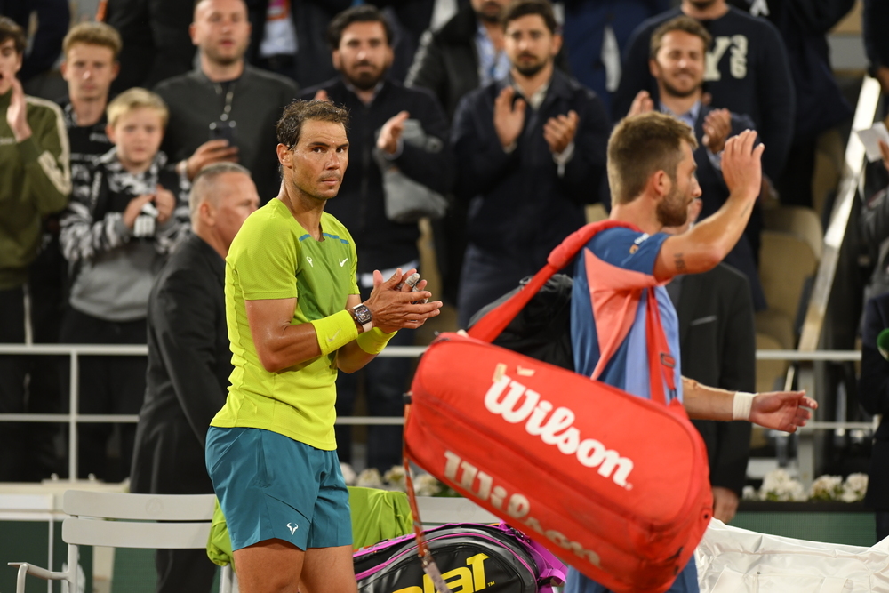 Rafael Nadal et Corentin Moutet / Deuxième tour Roland-Garros 2022