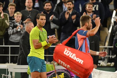 Rafael Nadal et Corentin Moutet / Deuxième tour Roland-Garros 2022