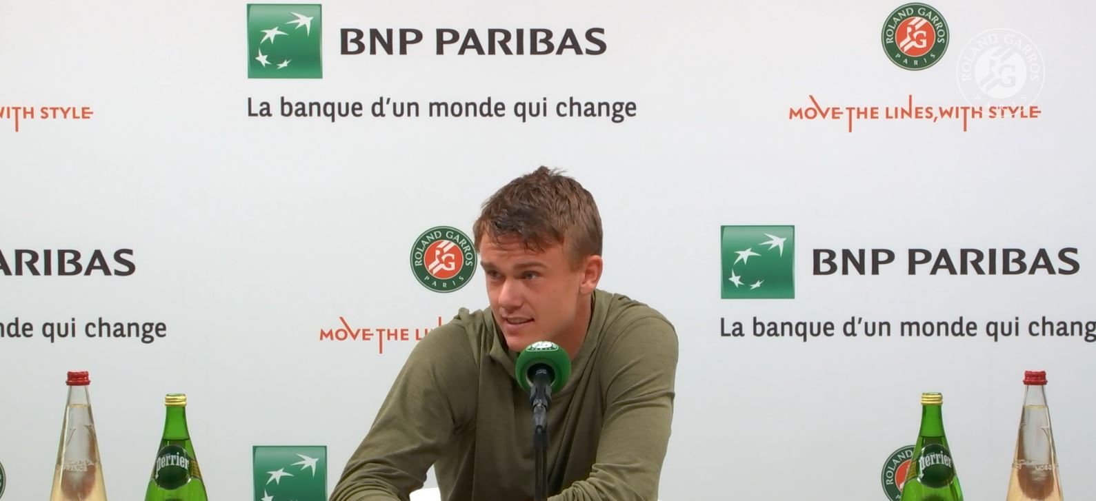 Holger Rune, press, third round, Roland-Garros 2023