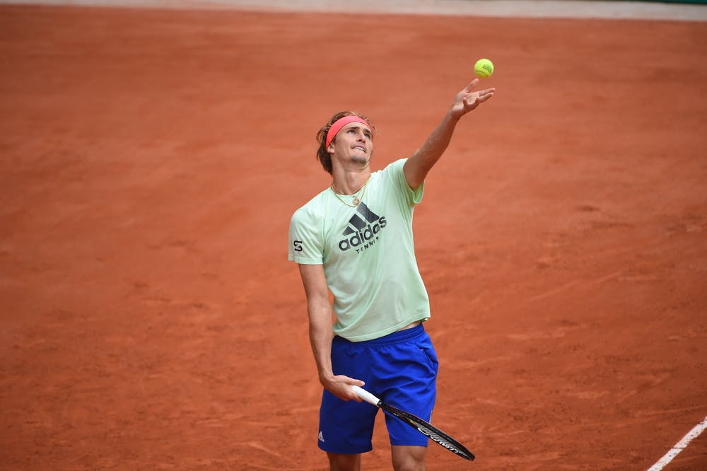 Alexander Zverev, Roland Garros 2020, practice