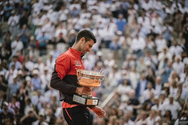 Novak Djokovic, Roland-Garros 2023, final, trophy