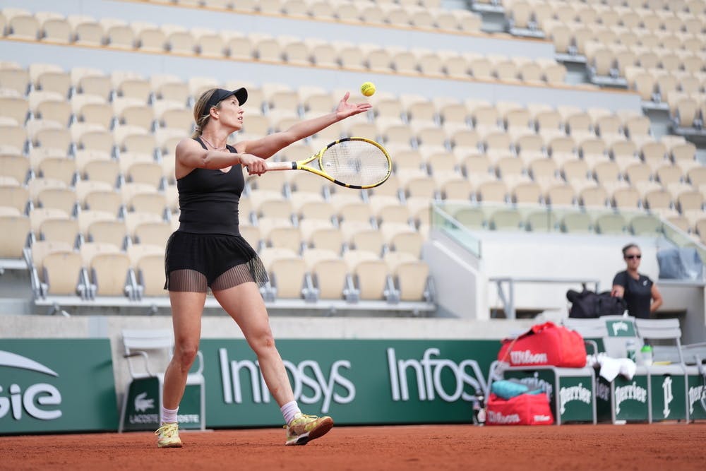 Danielle Collins, Roland Garros 2022, practice